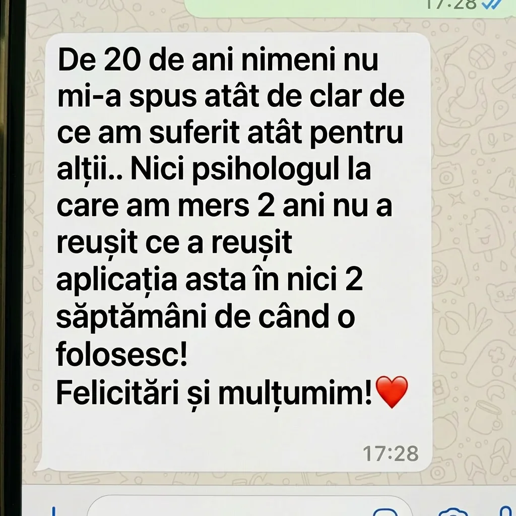 Mesaj de mulțumire de la Elena Ciobanu